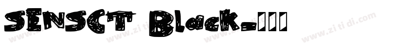 SENSCT Black字体转换 SENSCT Black字体转换